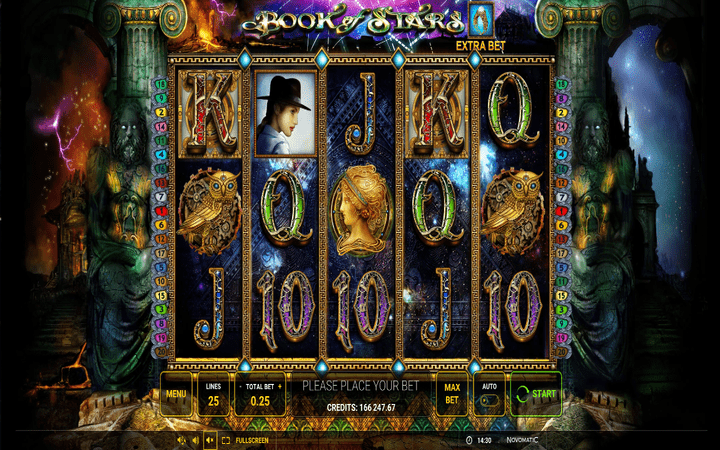 Book of Stars, svemirska avantura, Online Casino Bonus, online free spins