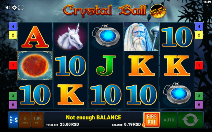 Crystal Ball, čarolija, Online Casino Bonus