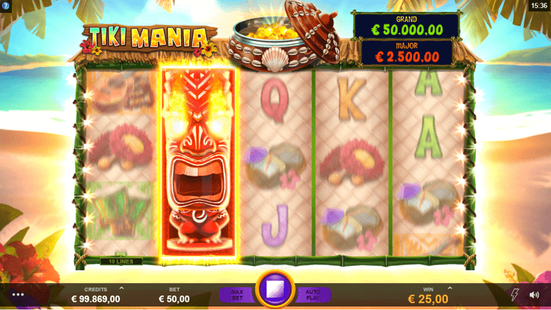 Tiki Mania, Microgaming, Online Casino Bonus, Polynesia, Sea, Sun