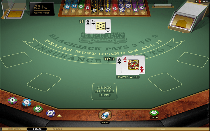 European Blackjack Gold, Microgaming, Bonus Casino