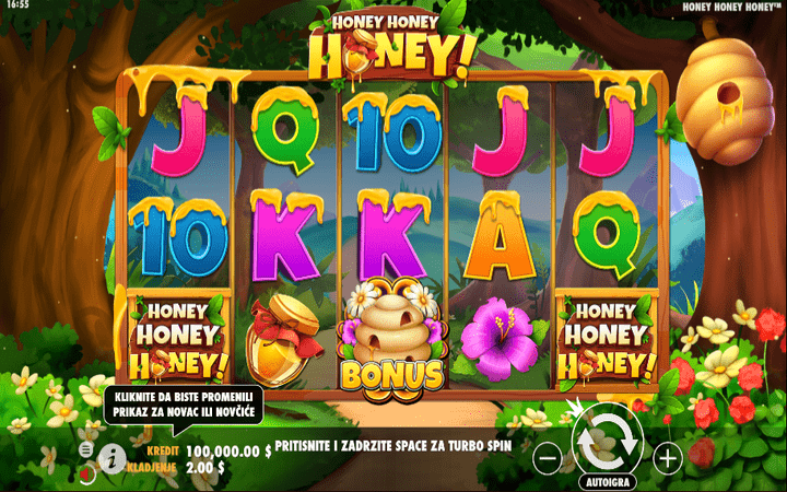Honey Honey Honey, online casino bonus