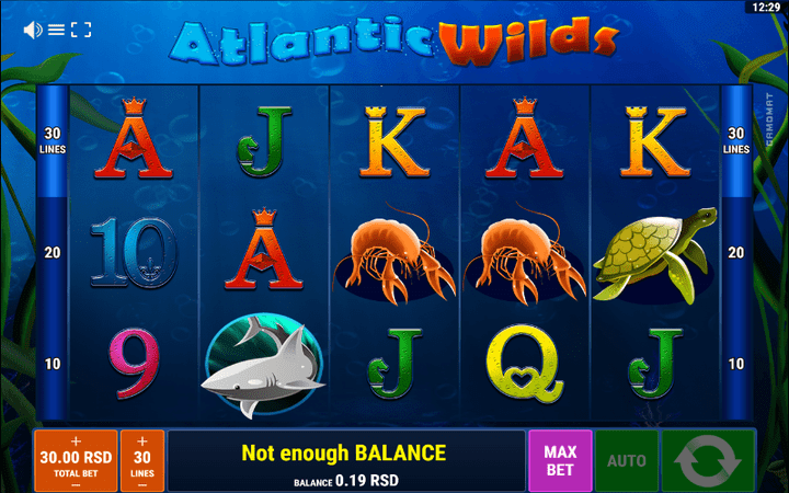 Atlantic Wilds, online casino bonus, online free spins, džekpot