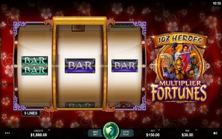 108 Heroes Multiplier Fortunes, Online Casino Bonus
