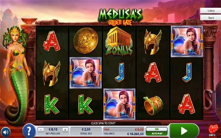 Medusas Golden Gaze, Bonus Casino