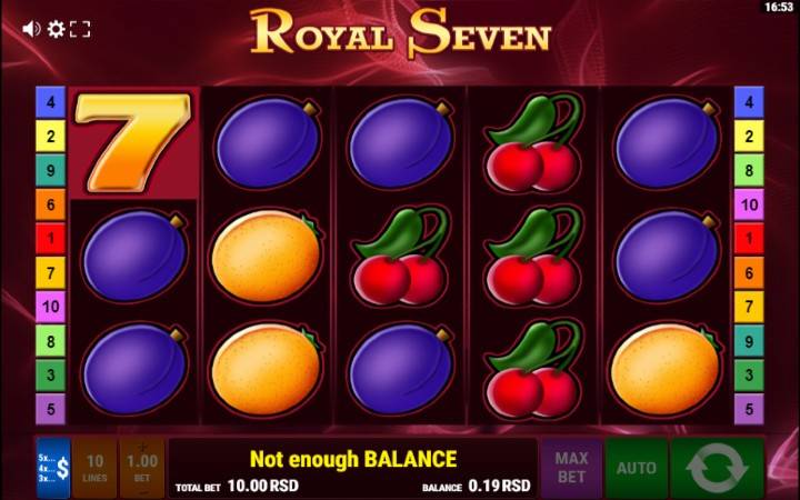 Royal Seven, Bonus Casino