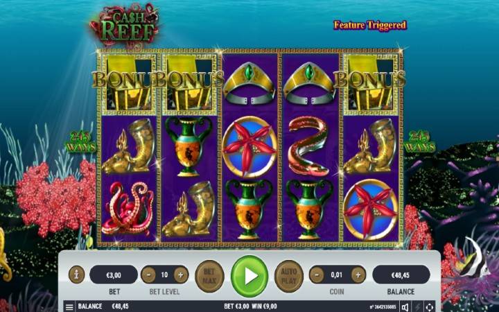 Cash Reef, besplatni spinovi, Bonus Casino