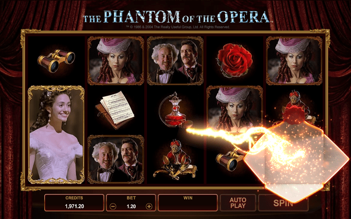 The Phantom of the Opera, Microgaming, Online Casino Bonus