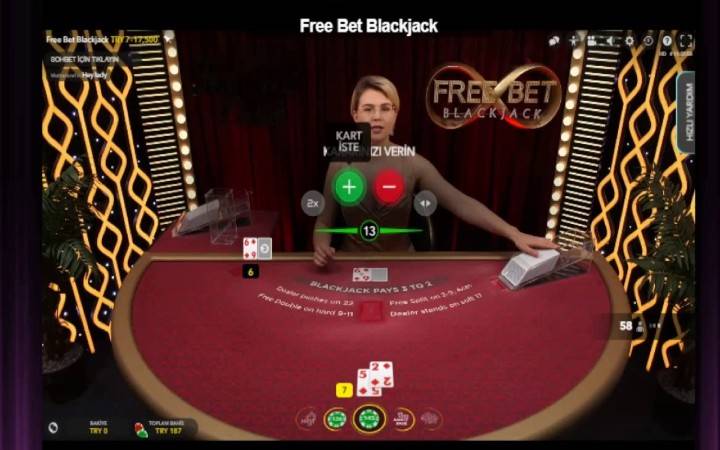 Free Bet Blackjack, Online Casino Bonus