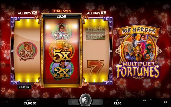 Online Casino Bonus, 108 Heroes Multiplier Fortnues