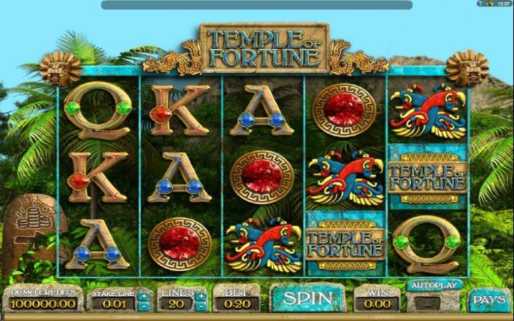 Temple of Fortune, Bonus Casino