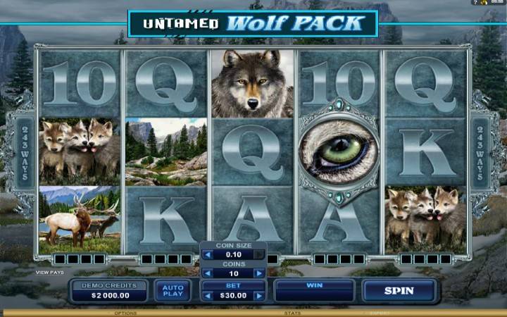 Untamed Wolf Pack, Online Casino Bonus