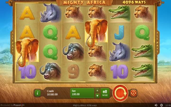 Mighty Africa, online casino bonus, kazino igre