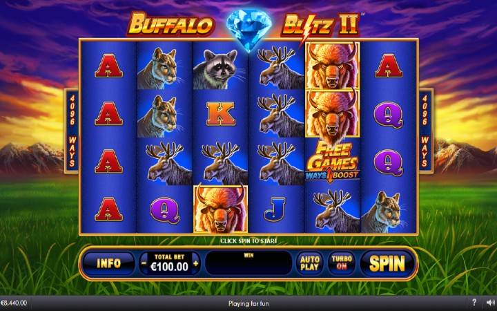 Buffalo Blitz II, online casino bonus