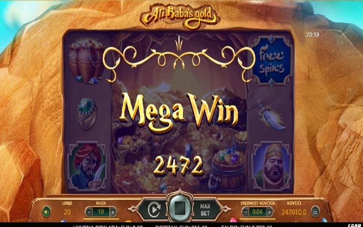 Online Casino Bonus, Ali Babas Gold, Otvori se sezame