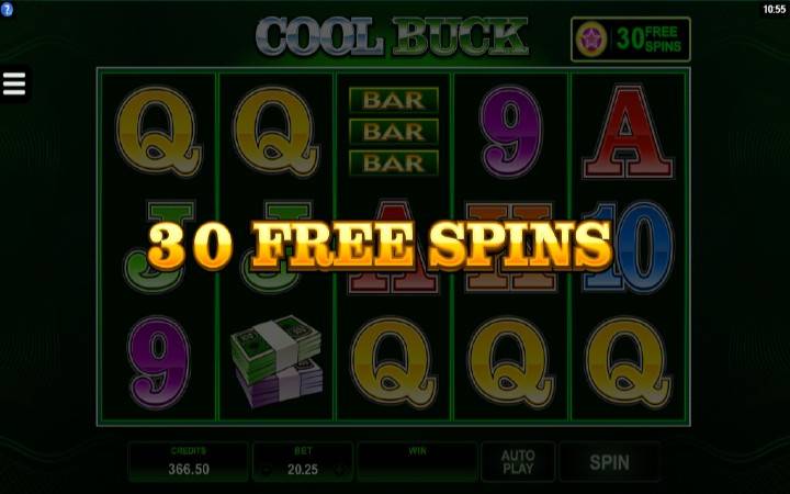 Besplatni spinovi, Cool Buck, Online Casino Bonus