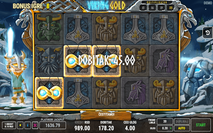 Viking Gold, Fazi, Online Casino Bonus