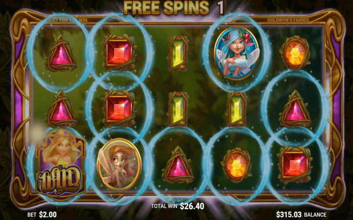 Goldwyns Fairies, Microgaming, Just For The Win, Bonus Casino