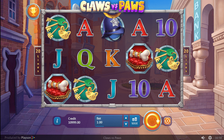 Claws vs Paws, Playson, Online Casino Bonus