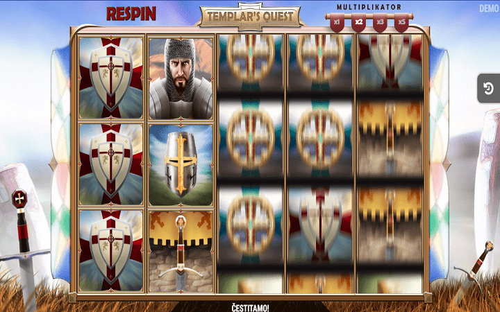 Templar's Quest, Fazi, Online Casino Bonus