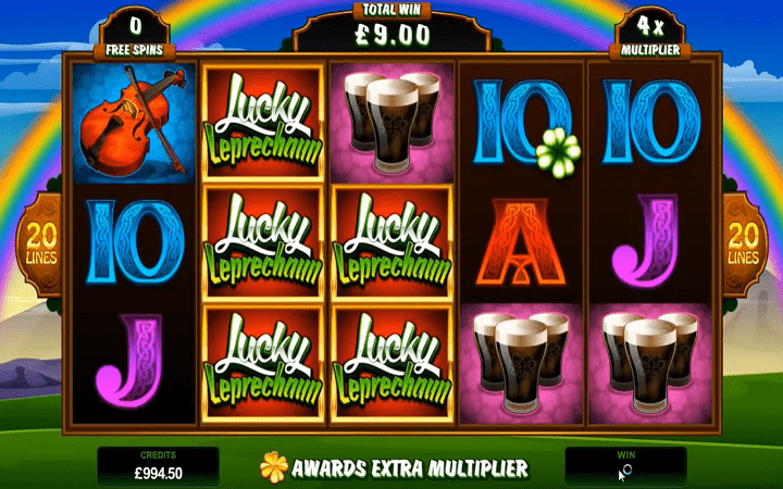 Lucky Leprechaun slot-Detelina sa četiri lista u četvrtoj koloni