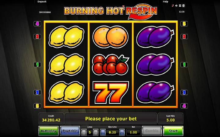 Burning Hot Respin, Online Casino Bonus, Green Tube Casino