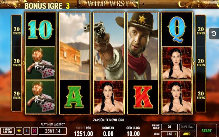 Bonus, Džoker, Online Casino Bonus, Wild West