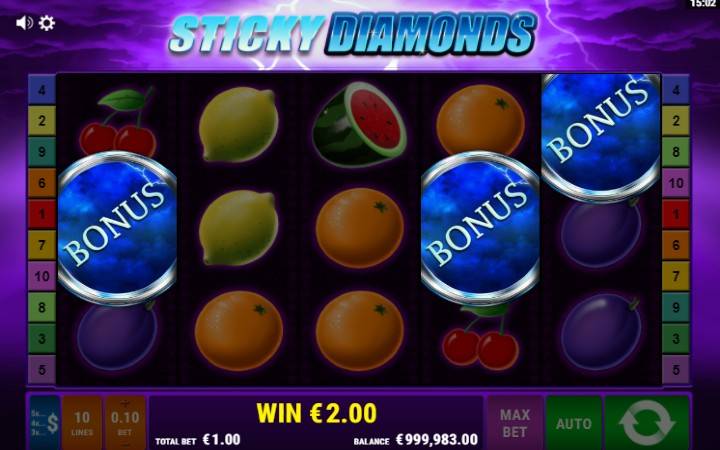Besplatni Spinovi, Online Casino Bonus, Sticky Diamonds