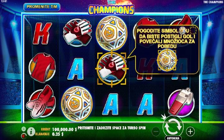 The Champions, Bono de casino en línea