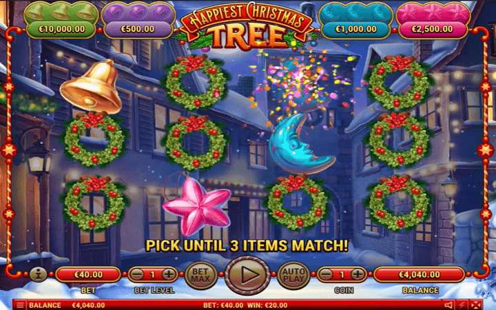 Happiest Christmas Tree, Habanero, Online Casino Bonus