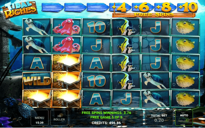 Tidal Riches, Novomatic, Online Casino Bonus