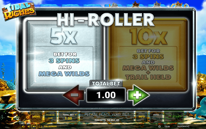 Tidal Riches, Novomatic, Online Casino Bonus