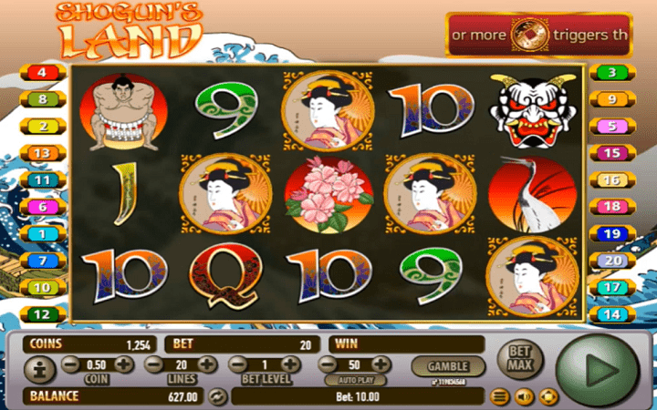 Shogun's Land, Habanero, Online Casino Bonus