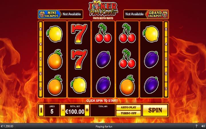 Joker Hot Reels, Playtech, Online Casino Bonus