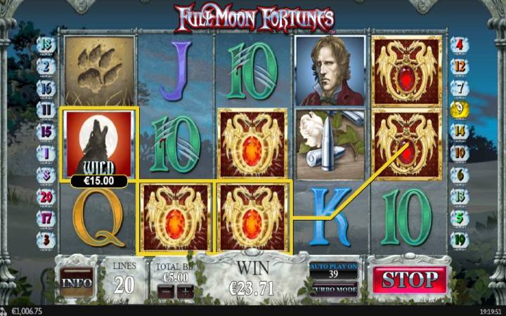 Full Moon Fortunes, Online Casino Bonus, Playtech