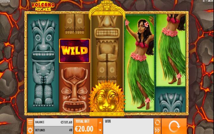 Volcano Riches, Online Casino Bonus, Quickspin