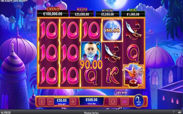 Besplatni Spinovi, Online Casino Bonus, Fireblaze Jinns Moon