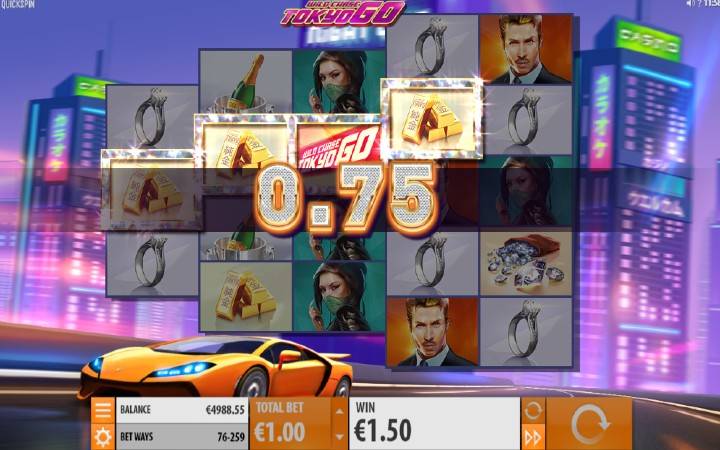 Respin on Any Win, Wild Chase: Tokyo Go, Online Casino Bonus