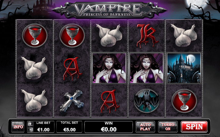 Vampire Princess of Darkness, Playtech, Online Casino Bonus