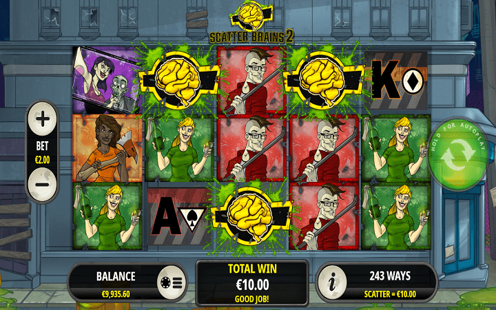 Scatter Brains 2, Playtech, Online Casino Bonus