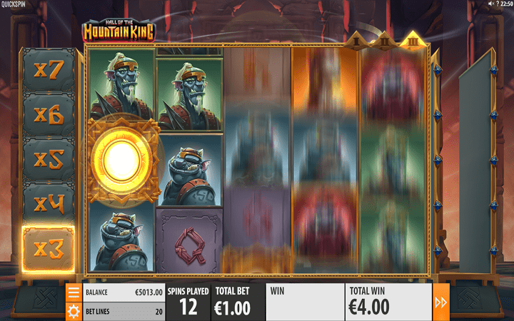 Hall of the Mountain King, Quickspin, Playtech, Online Casino Bonus