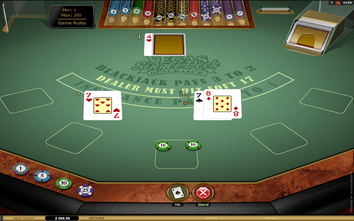 Vegas Single Deck Blackjack Gold