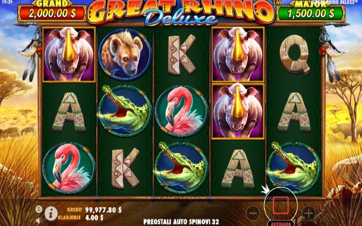 Great Rhino Deluxe, Online Casino Bonus