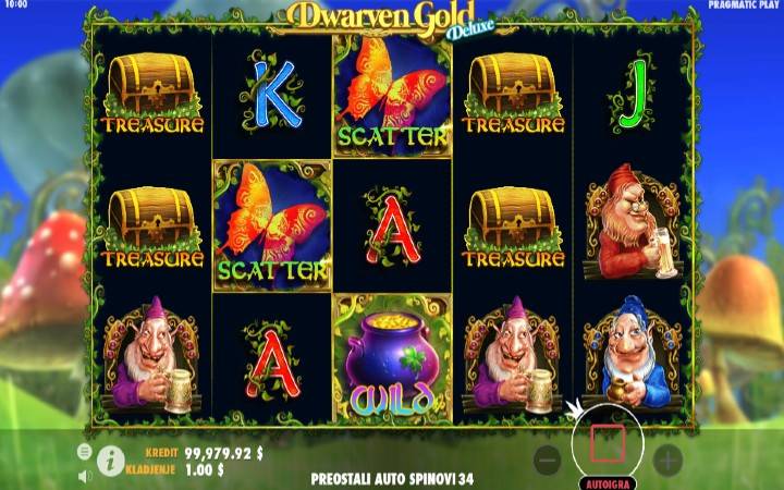 Dwarven Gold Deluxe, Online Casino Bonus, Kockanje