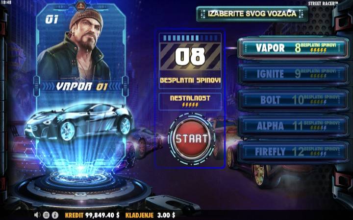 BEsplatni Spinovi Online Casino Bonus, Street Racer