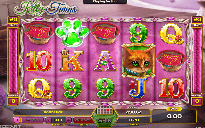 Kitty Twins, GameArt, Online Casino Bonus