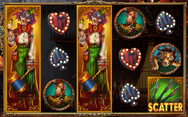 Sinister Circus, 1x2 Gaming, Online Casino Bonus