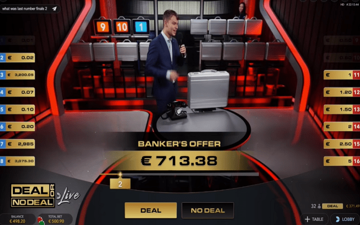Deal or No Deal, Evolution Gaming, Online Casino Bonus