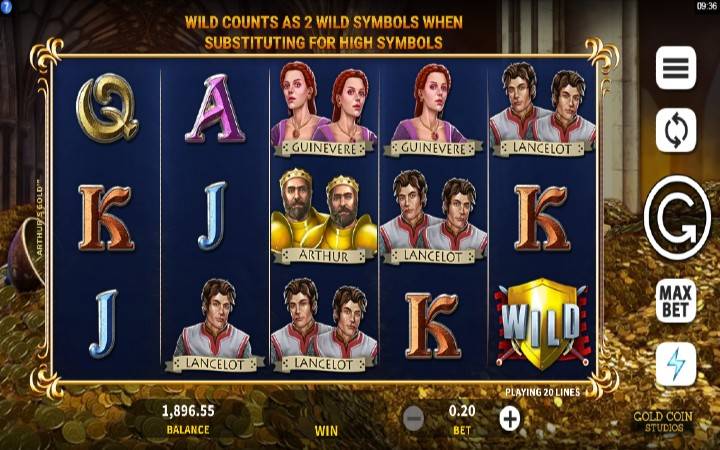 Arthurs Gold, Online Casino Bonus