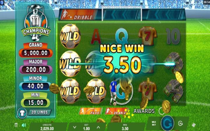 Džoker-online casino bonus-11 champions-fudbalski teren