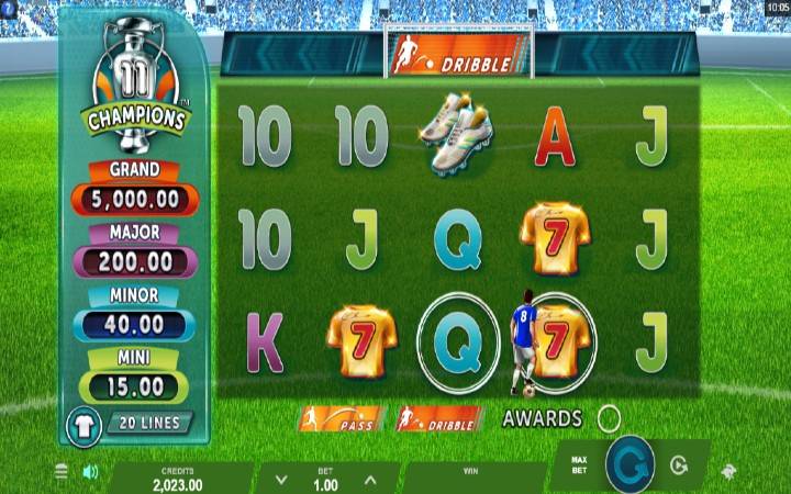 11 Champions-online casino bonus-kockanje-osnovna igra